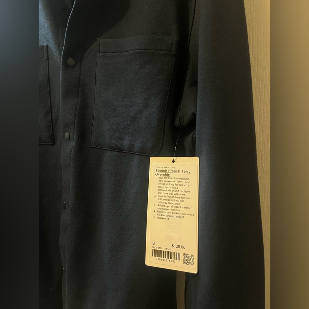 Lululemon Athletica Stretch French Terry Overshirt Shirt Jacket - Picture 2 of 6